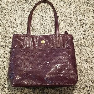 Purple Coach purse